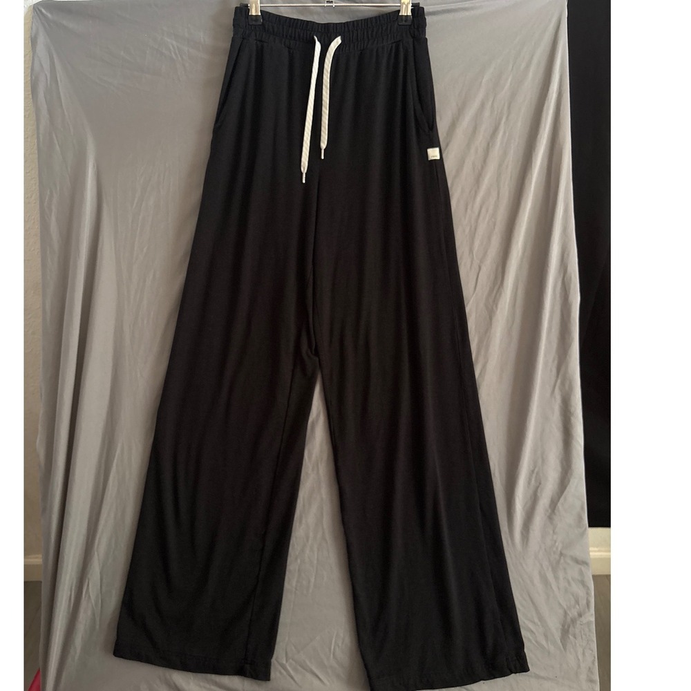 Vuori Halo Essential Wideleg Long Women's XS Black Heather Pants VW4023-L